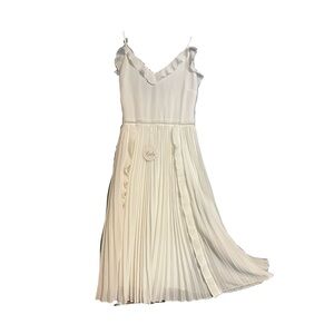 Elegant Cream Midi Dress